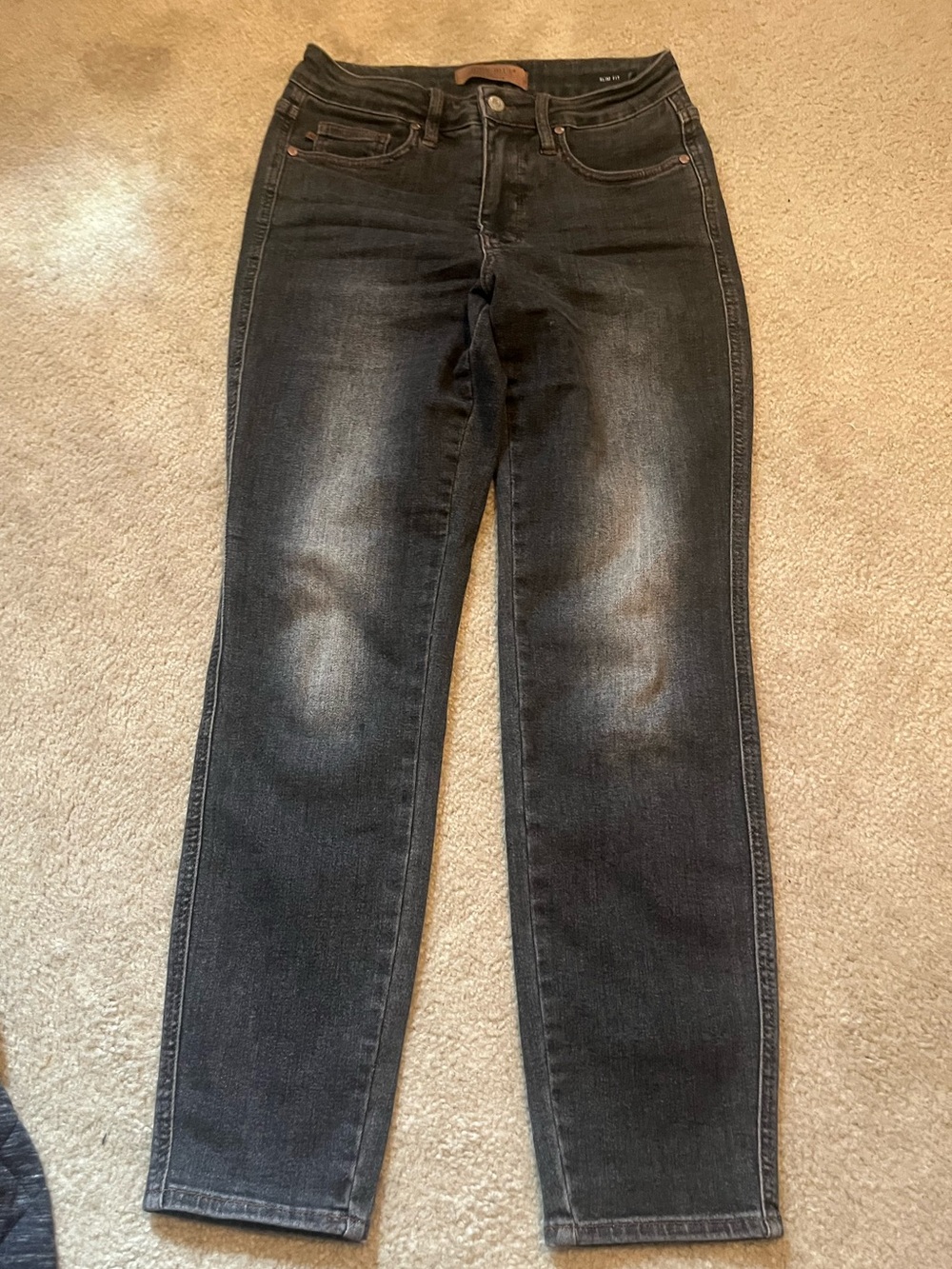 Judy Blue Black Washed Straight Leg Jeans sz 3/26